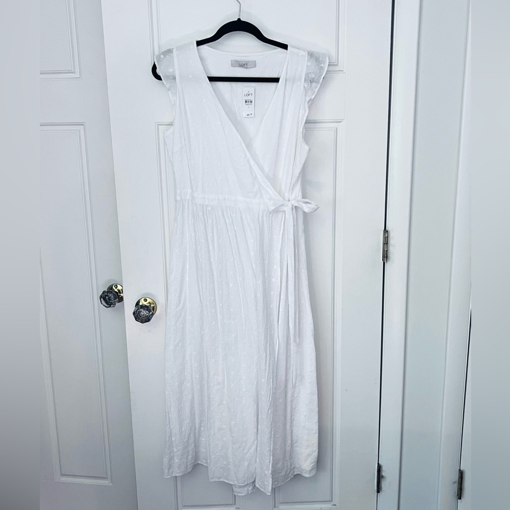 White LOFT Dress size M